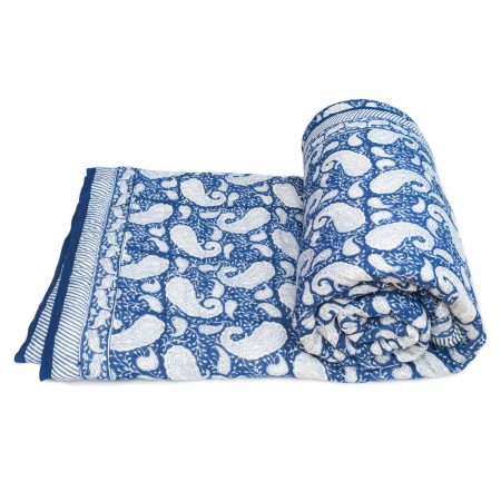 Tara-Textile - indische Decke - Kuscheldecke Neela