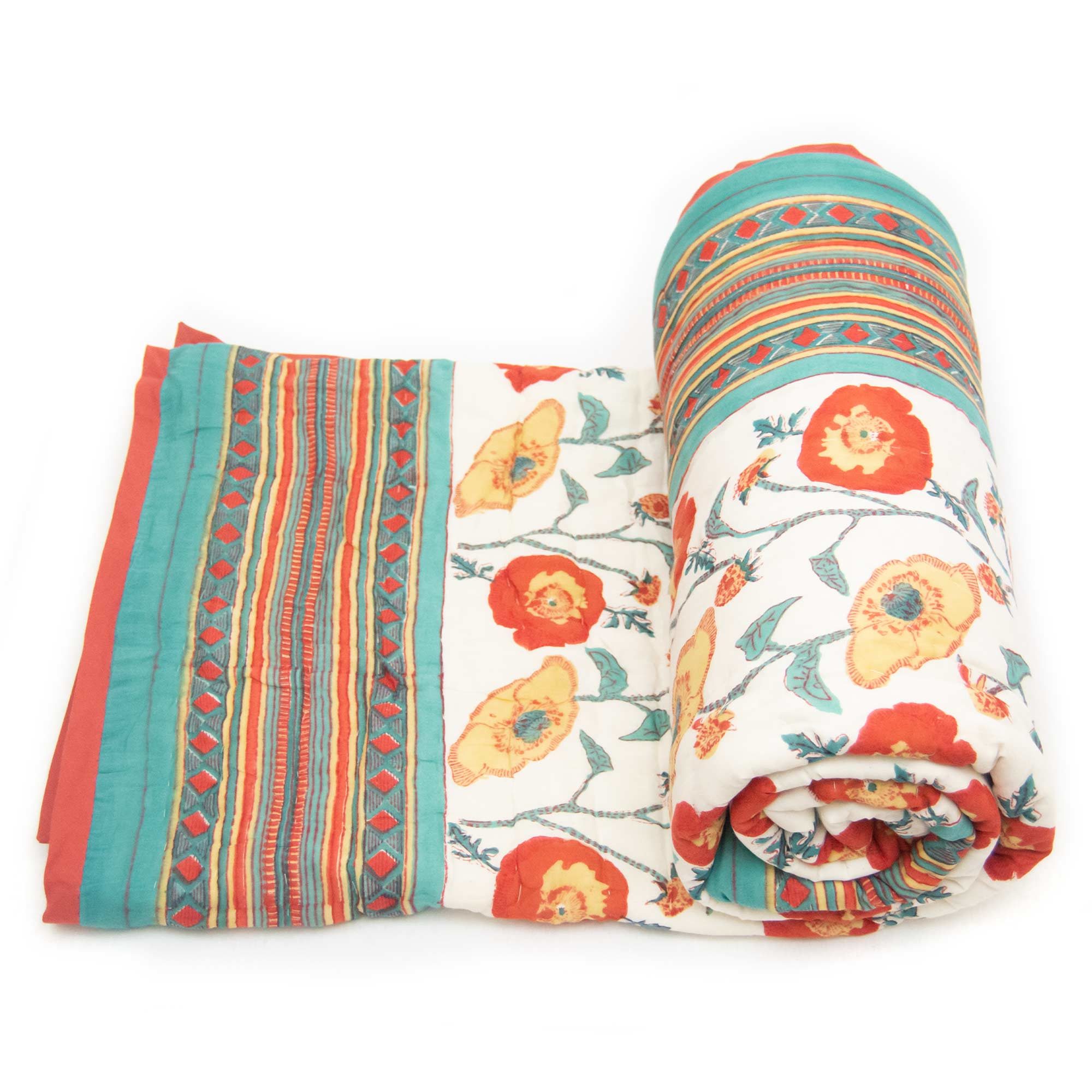 Tara-Textile - indische Decke - Kuscheldecke Isha